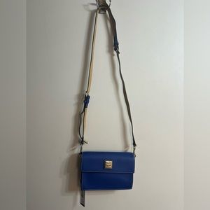 Dooney & Bourke French blue leather crossbody purse NWT